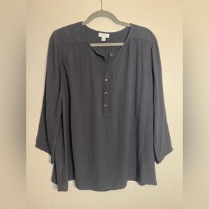Pure Jill 3/4 sleeve popover top